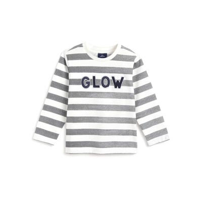 Boys Bronze Striped Long Sleeve T-Shirt